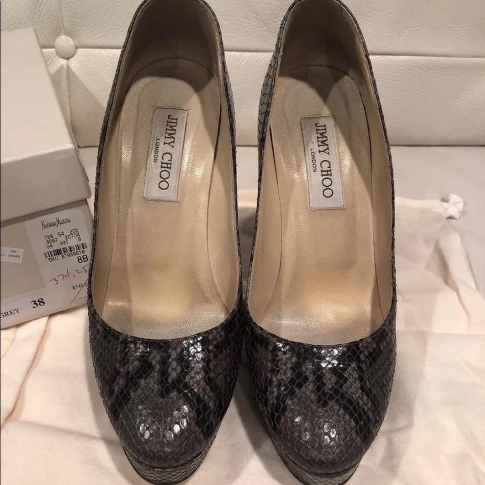 Jimmy Choo snakeskin heels